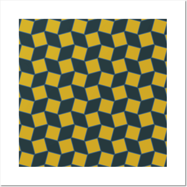 Constant Frustration Geometric Pattern Wall Art by jerranne